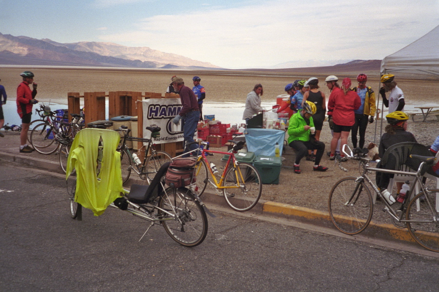 Stopping at the Badwater rest stop on the way to Shoshone.