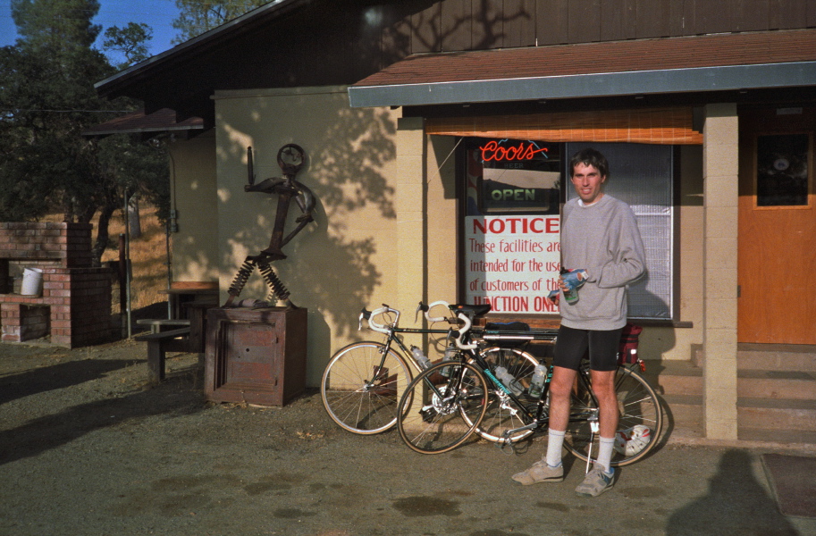 Bill outside The Junction Cafe.