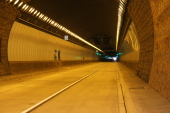 Inside the southbound tunnel