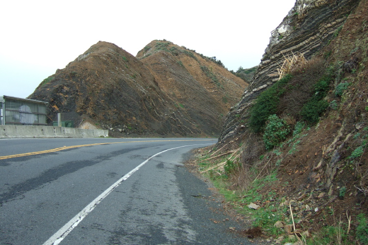 Last curve at the top before heading inland and down to Pacifica.