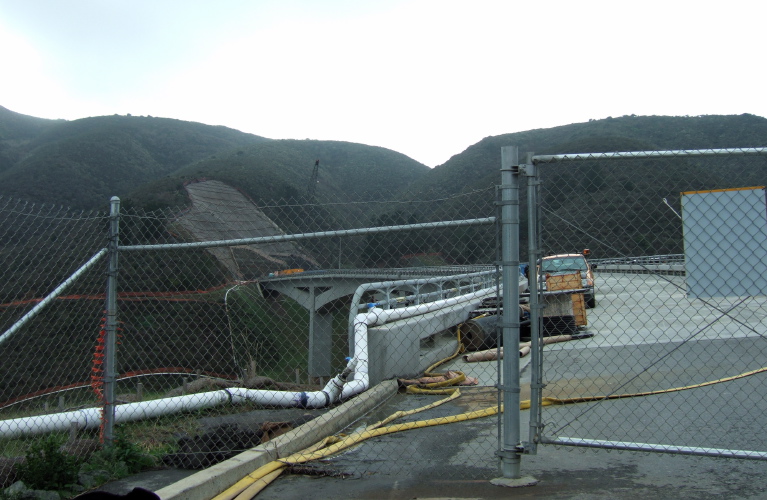 View south toward north tunnel portal.