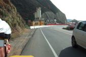 Construction area at southern tunnel portal.