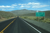 Heading south on US-395