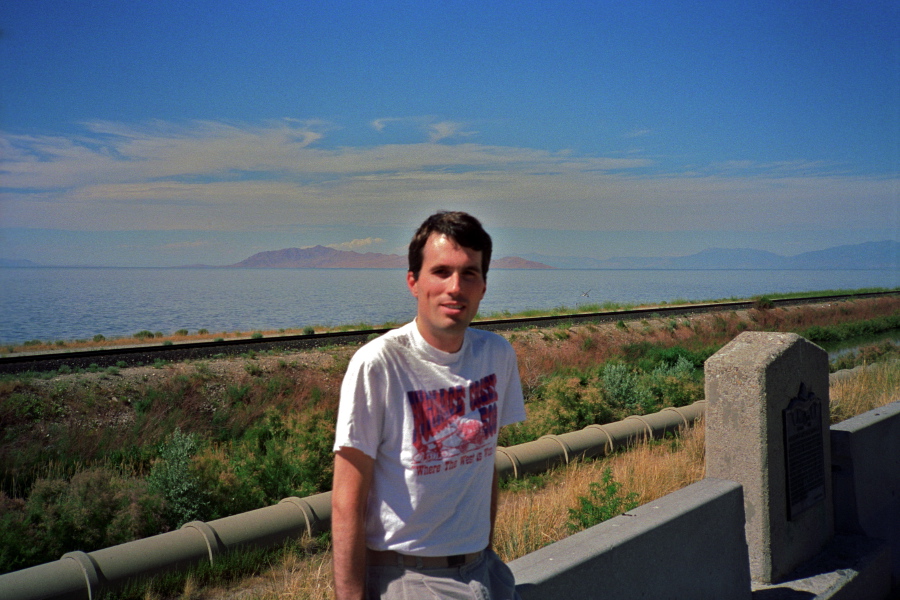 Bill at a roadside rest stop on I-80 near Salt Lake