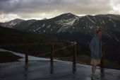 Dan at the viewpoint at Independence Pass