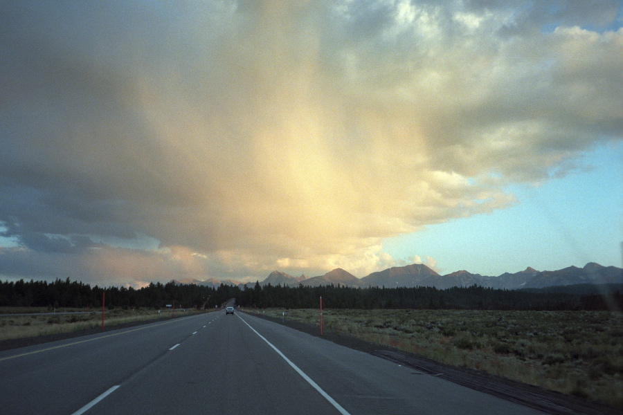 Big clouds over the Mammoth area.