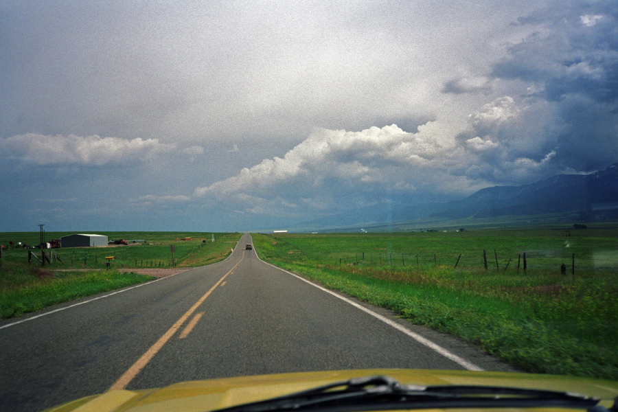 Heading southeast on CO-69 south of Westcliffe.