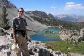 Bill descending the Duck Pass Trail.