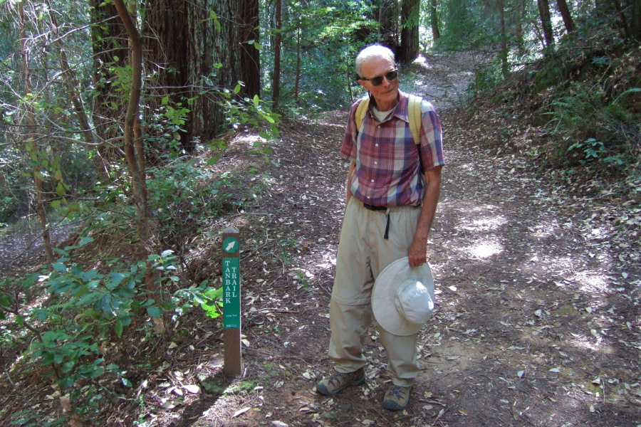 David at the start of the Tanbark Trail