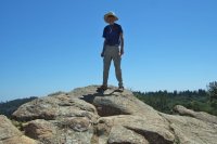 Bill stands on the summit of Eagle Rock.