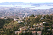 Oakland and San Francisco from Grizzly Peak Rd.