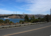 Zampa Bridge over the Carquinez Straight from San Pablo Rd. (180ft)