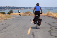Cyclists on Carquinez Scenic Drive.