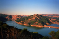 Upper San Leandro Reservoir from Redwood Rd.