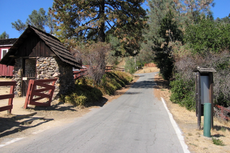 Looking back up the entrance road. (2630ft)