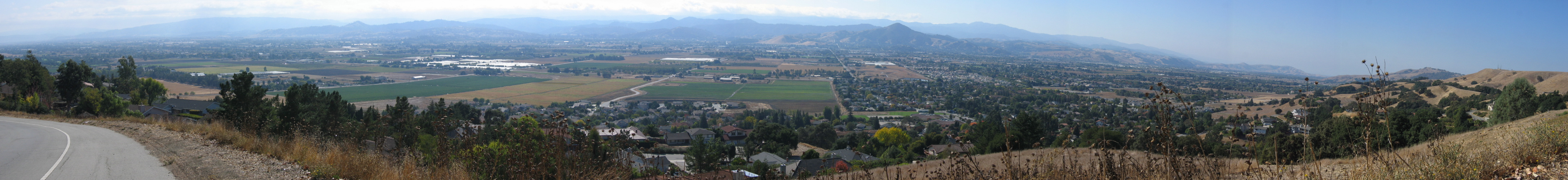 Santa Clara Valley Panorama from East Dunne Ave., Morgan Hill. (760ft)