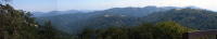 Panorama to the south from Henry Coe State Park . (2580ft)
