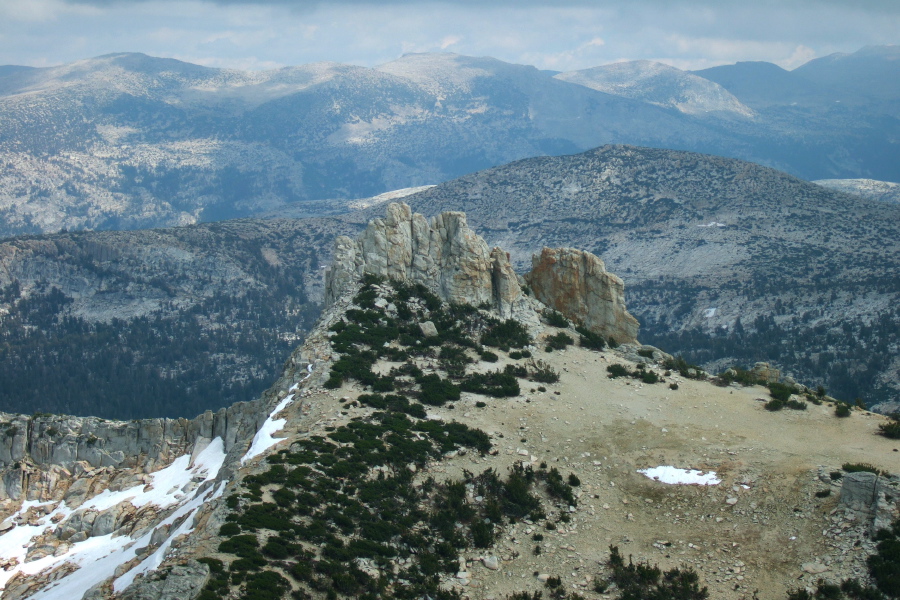 Cockscomb (11065ft) from Echo Ridge (11168ft)