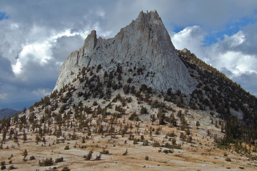 Cathedral Peak (10971ft) from the south.