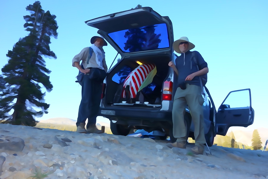 Frank and Bill at the end of the hike