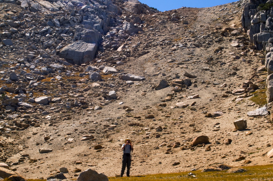 Bill at the base of the Ski Run