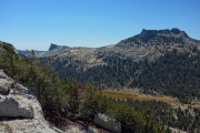 Tressider Peak (r) and Columbia Finger (l)