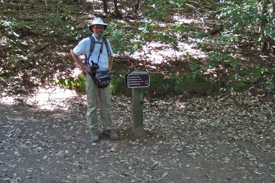 Frank at Junction of Timberview and Manzanita Trails