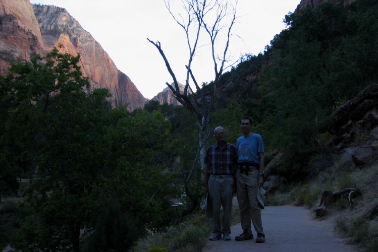 David and Bill on the Emerald Pool Trail.