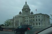 Passing the Rhode Island Capitol building in Providence