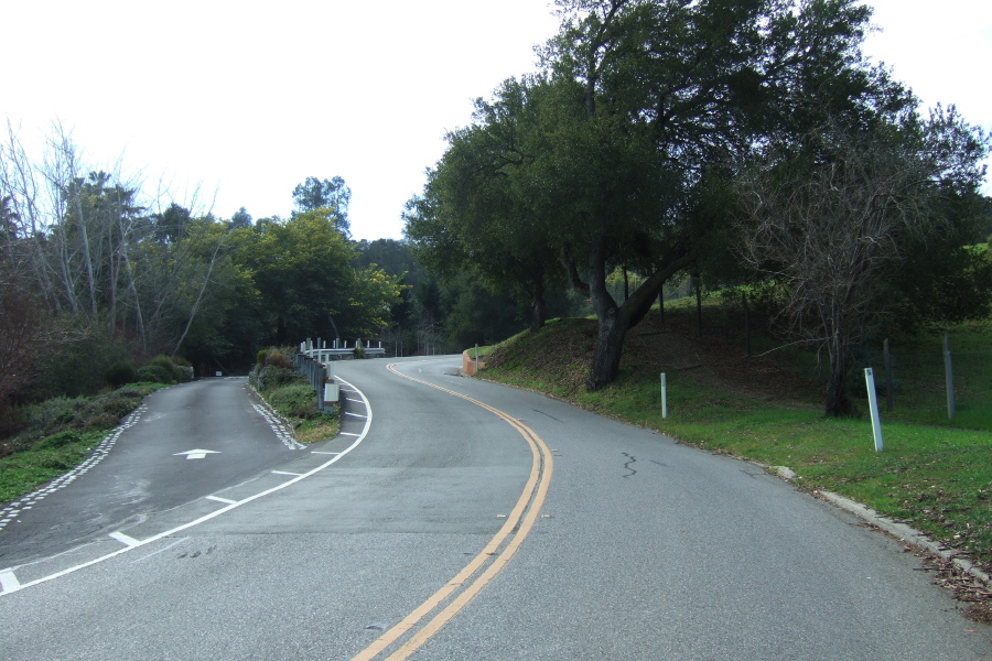 Dangerous curve on Altamont Road