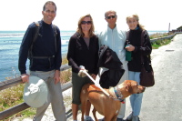 Bill, Laura, David, Kay, and Kumba on East Cliff Drive.