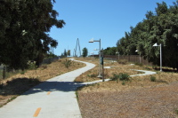 Northern approach to Mary Ave. Bicycle Bridge over I-280