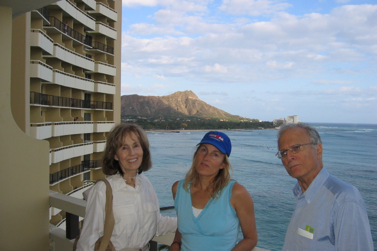 View from Dad's hotel room at the Sheraton Waikiki.