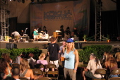 Laura at the Kokua Festival at the Waikiki Band Shell.