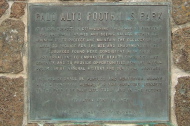 Foothills Park dedication plaque