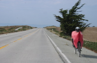 Ron rides north on Del Monte Rd., the old coast highway.