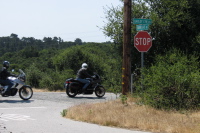 Motorcyclists heading south on Barloy Canyon Rd.
