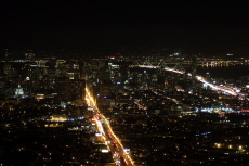Downtown San Francisco and the Bay Bridge from Twin Peaks