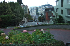 View east on Lombard Street