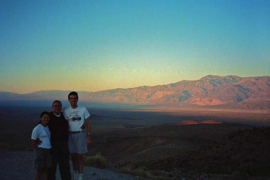 Group photo at Panamint Valley viewpoint.