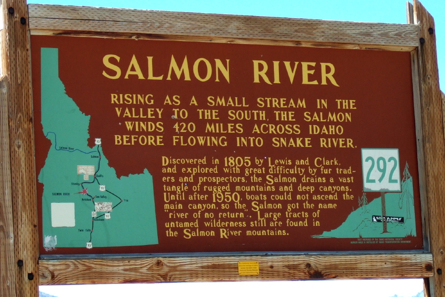 Salmon River plaque