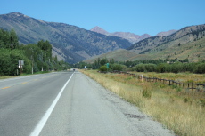Typical view northbound on ID75 near Ketchum, ID