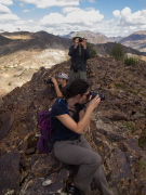How many photographers are required to document a hike?