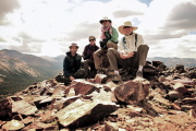 Group photo at the summit of Gaylor Peak