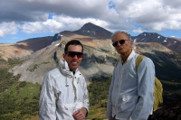 Bill and David on Gaylor Peak (11004ft); Mt. Dana (13056ft) is in the background.