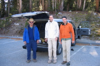 Ron Bobb, Bill, and Zach Kaplan at the end of the hike up Gaylor Peak.