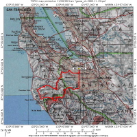 Gazos Creek and Old Haul Roads Overview Map