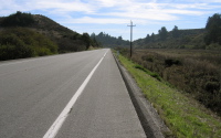 Riding south on Cloverdale Rd. near Butano State Park (160ft)