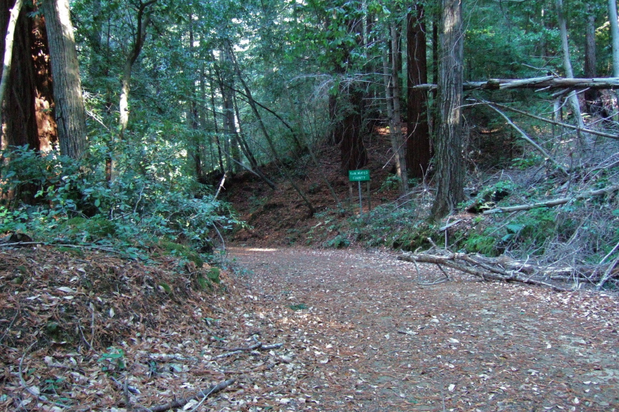 Passing into San Mateo County