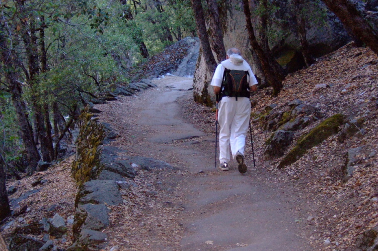 David starts up the lower section.